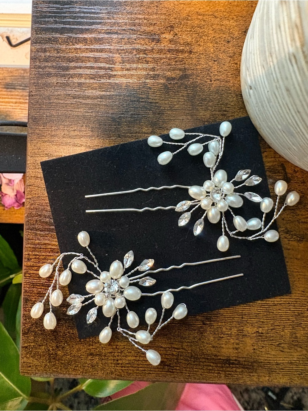 Pearl Floral Hair Pins Set BRAND NEW
